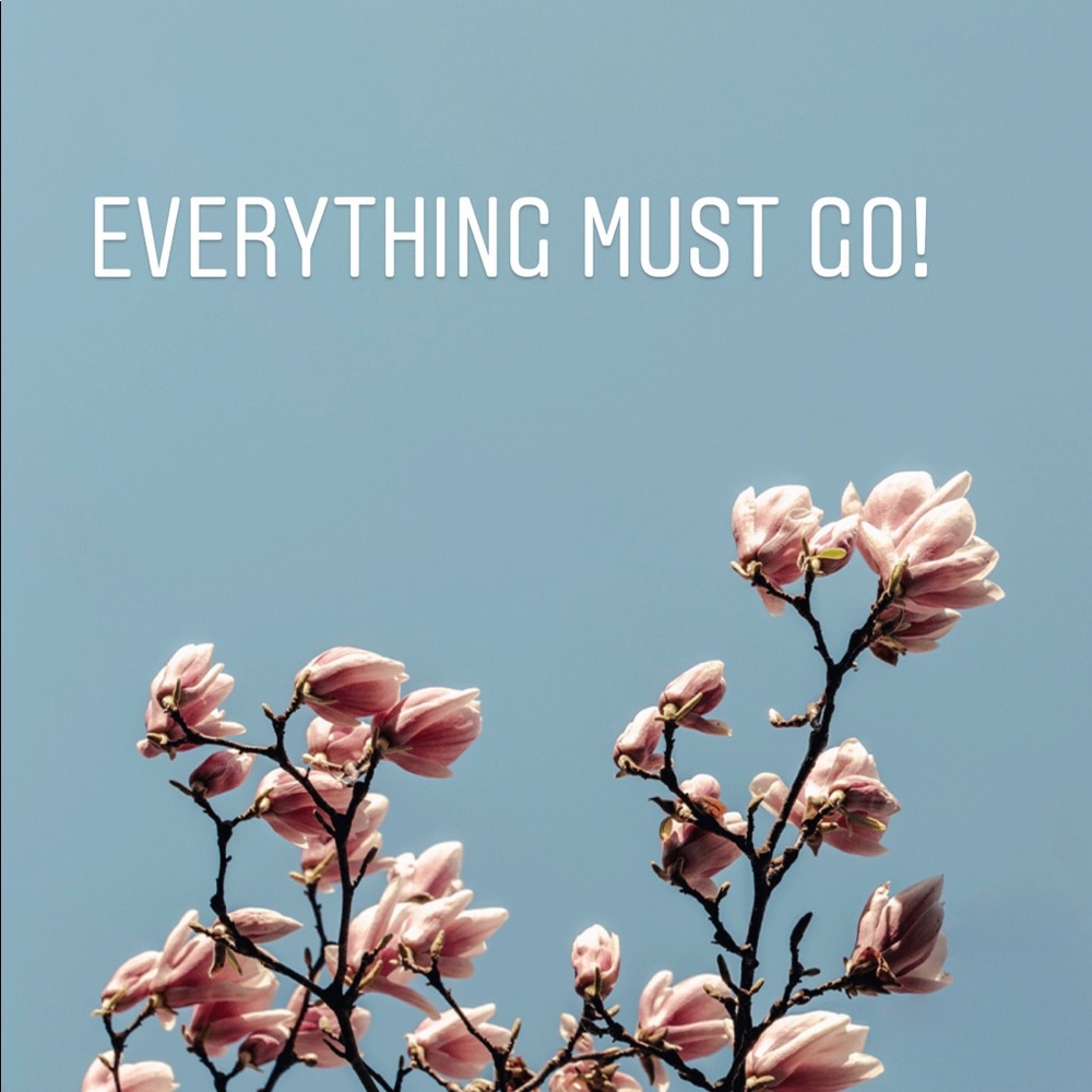 Everything must go! HUGE CLOSET SALE!